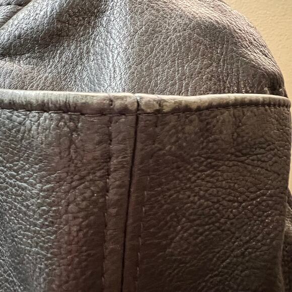 Victoria Leather Co Shoulder Bag Large Black Pebbled Leather Droplet Crossbody - Picture 15 of 15